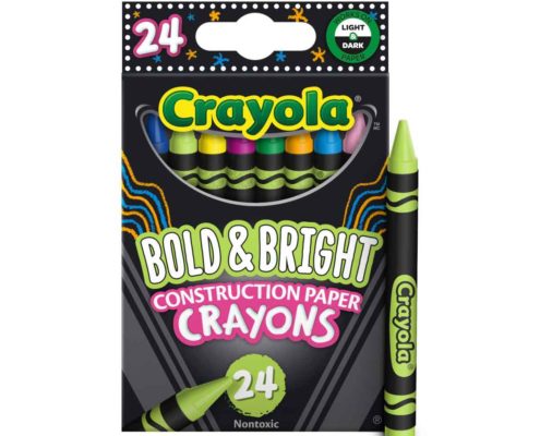 Crayola Bold and Bright Construction Paper Crayons