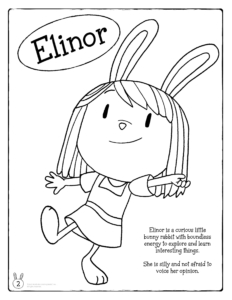 Elinor Wonders Why Coloring Book, Official: Meet Elinor Coloring Page