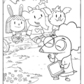 Elinor Wonders Why Coloring Book, Official: Elinor and Friends Coloring Page