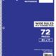 Wide Ruled Navy Blue Notebook with 72 Pages