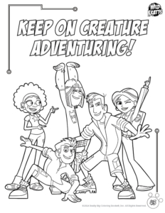 Wild Kratts Coloring Book Creature Adventuring Coloring Page