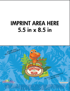 Dinosaur Train Imprint Coloring Book Back Cover Imprint Area
