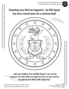 Odd Squad Seal Coloring page