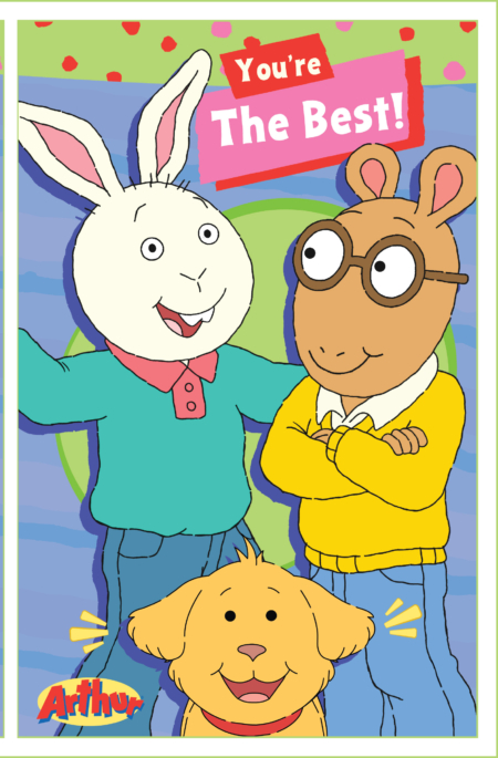 PBS Kids Arthur You're the Best Greeting Cards