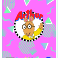 PBS Kids Characters Arthur Totally Radical Card 5.5x8.5