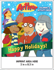 Arthur 2023 Holiday coloring activity book.