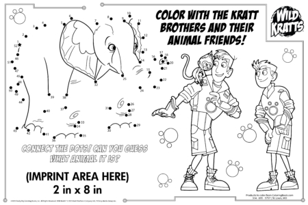 Wild Kratts Imprint Placemat: Color with the Kratt Brothers and their animal friends.