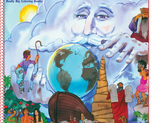 Story of Creation and the Ten Commandments "In the Beginning" Really Big Coloring and Activity Book 12x18.