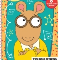 Official PBS KIDS® Characters, Arthur® Colorable Notebooks include 80 numbered pages featuring 8 coloring pages of Arthur and Friends.