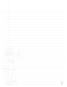 Arthur Notebook: Note Page featuring Arthur