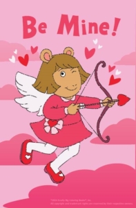 5.5 x 8.5 Arthur Valentines Day Card: Be Mine!