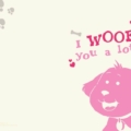 5.5 x 8.5 Arthur Valentine's Day Card: Happy Valentine's Day, " I woof you a lot"