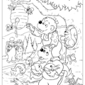 The Berenstain Bears Giant Coloring Book: Brother and Sister Bear Coloring Page
