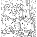 Elinor Wonders Why Giant Coloring Book 12 x 18: Elinor and Friends Coloring Page