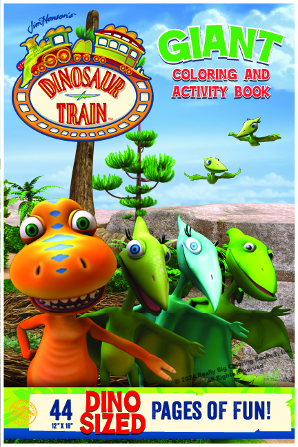 Dinosaur Train Giant Coloring Book Cover Page