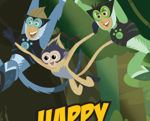 Time to Party Wild Kratts Birthday Card