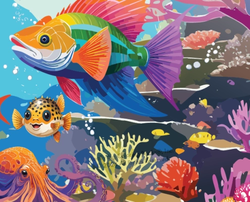 The highest quality Ocean Life Adult Coloring Book on the market.