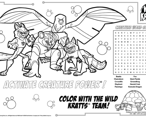 Color With Kratts Activate Creature Power