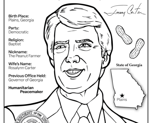 Jimmy Carter President Coloring Page