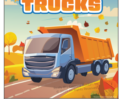 Dump Truck Imprint Coloring Book