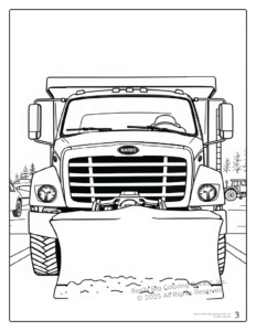 Dump Truck Imprint Coloring Book