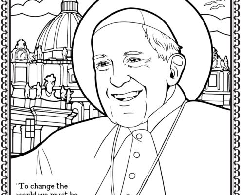 Pope Francis free Coloring page