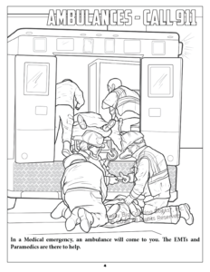 NOTE TO PARENTS: THIS COLORING BOOK IS DESIGNED TO TEACH CHILDREN ABOUT 9-1-1.