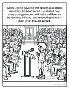 Charlie Kirk Freedom Coloring Book