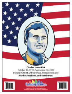 Charlie Kirk Freedom Coloring Book