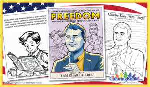 Charlie Kirk Freedom Coloring Book