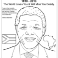 Free Mandela Coloring Page