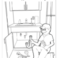 HVAC Plumbing Electric Imprint Coloring Book