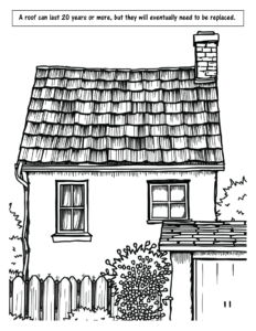 Roofing Imprint Coloring Book for Kids