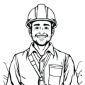 Roofing Imprint Coloring Book for Kids