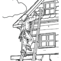 Roofing Imprint Coloring Book for Kids