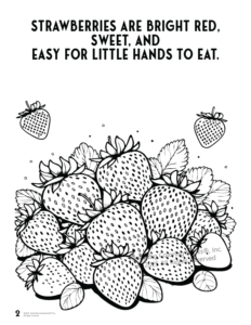 Strawberries Coloring Page