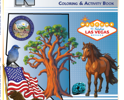 State of Nevada Coloring Book Front Cover