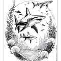 Ocean Life Imprint Coloring Book