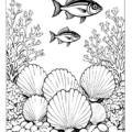 Ocean Life Imprint Coloring Book