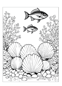 Ocean Life Imprint Coloring Book