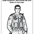 Police Officers: The Good Guys Imprint Coloring Book Preview Page