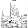 Epic Dino Adventures: A Coloring Journey Through Time Coloring Book Inside Page Preview