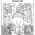 Epic Dino Adventures: A Coloring Journey Through Time Coloring Book Inside Page Preview
