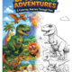 Epic Dino Adventures: A Coloring Journey Through Time Coloring Book