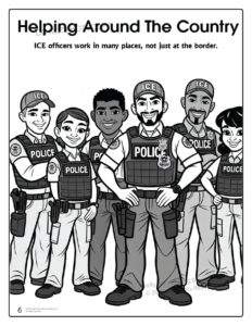 ICE Immigration Customs Enforcement Coloring Book
