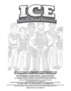 ICE Immigration Customs Enforcement Coloring Book