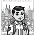 ICE Immigration Customs Enforcement Coloring Book