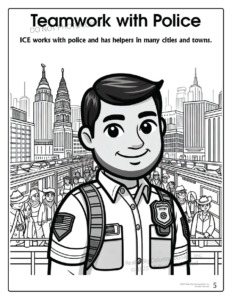 ICE Immigration Customs Enforcement Coloring Book