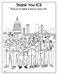 ICE Immigration Customs Enforcement Coloring Book