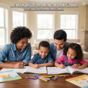 As a 100% USA‑made producer and a contractor with the U.S. Government Publishing Office, Really Big Coloring Books® emphasizes durable papers, clear line art, and vibrant covers